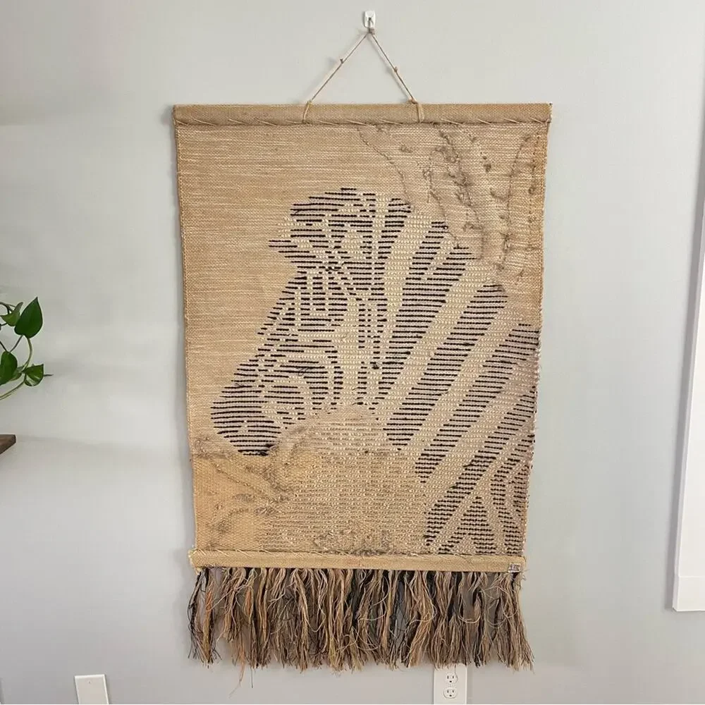 Vintage | RARE Tom Taylor Safari Tapestry African Decor Wall Hanging Zebra 1990